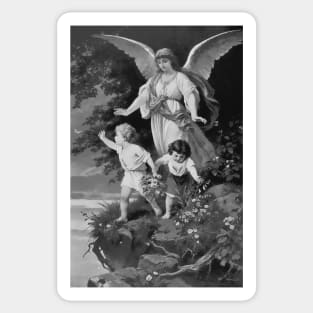 Children and the Guardian Angel Sticker